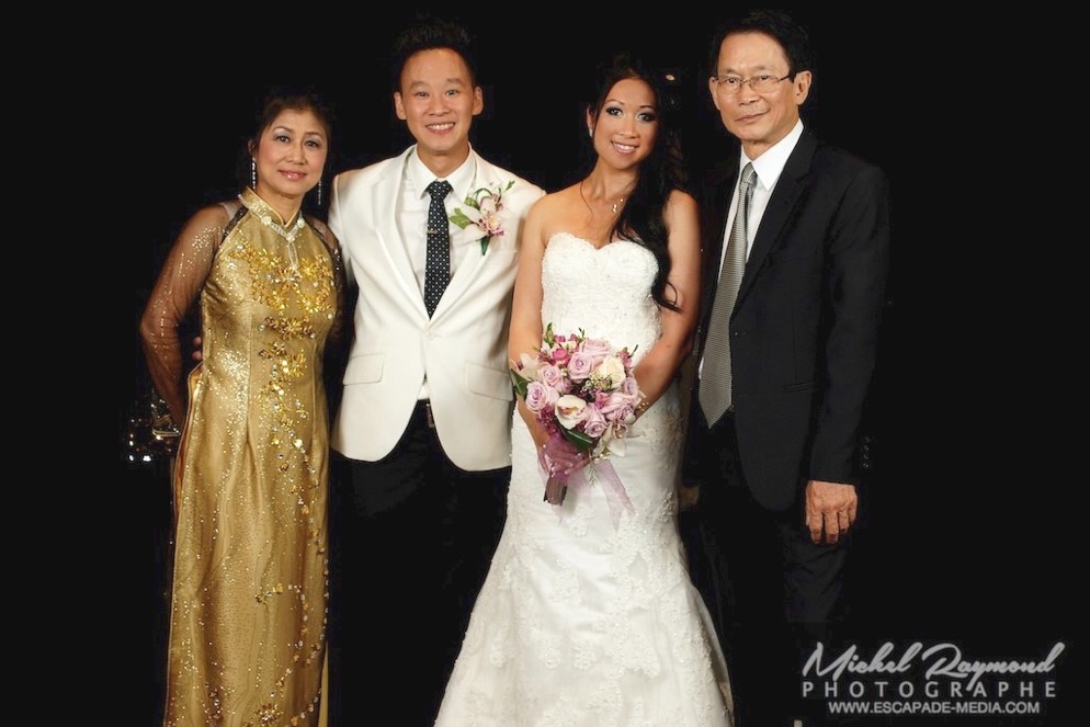 les mariés avec parent vietnamien