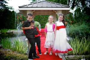 enfants près du gazebo di chateau saint-antoine