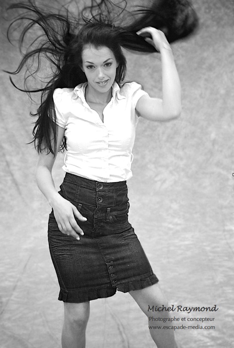 shooting femme avec long cheveux