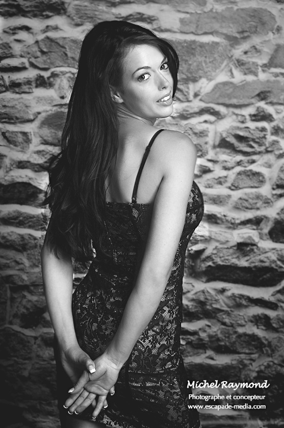 séance studio femme cheveux long