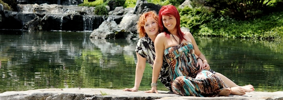 mère fille au jardin japonais de montréal