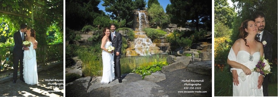 s&eacute;ance photo de mariage amoureux au jardin botanique de Montr&eacute;al
