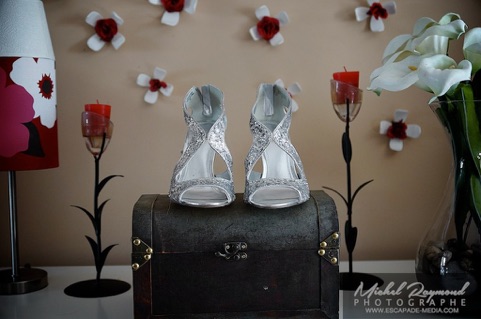 Les souliers de la futur mariée