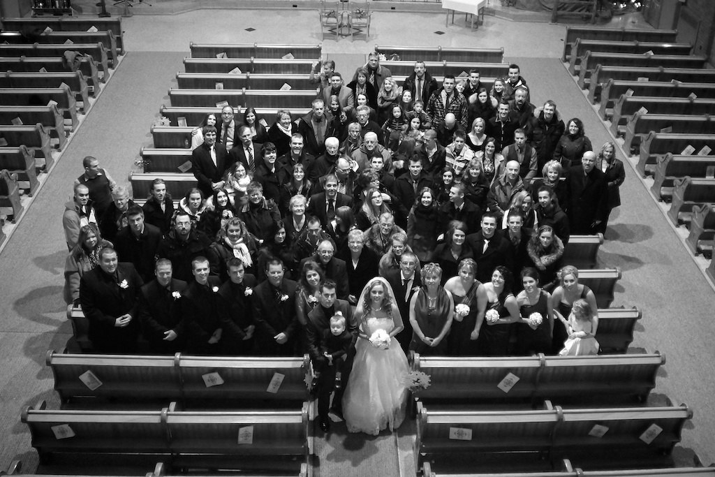 Photo-de-mariage-de-groupe0intérieur-église