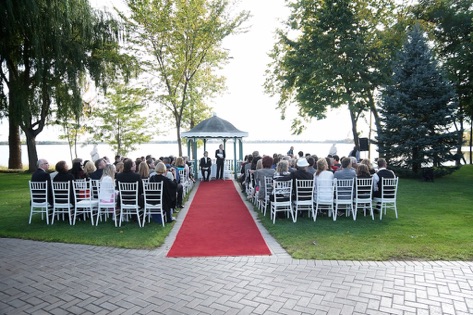 La salle de réception de mariage au Château Vaudreuil