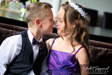 les enfants nez &agrave; nez