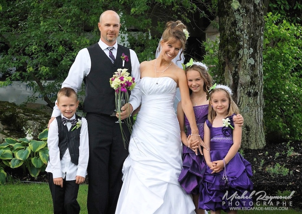 photo de famille de mariage