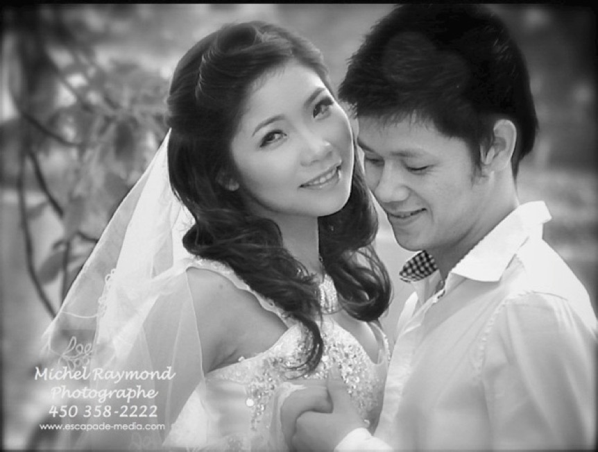 photo de mariage asiarique à Montréal